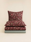 Burgundy meadow - 7 Piece Comforter Set